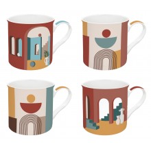Кт/4 чаши Mug 300мл Illusion